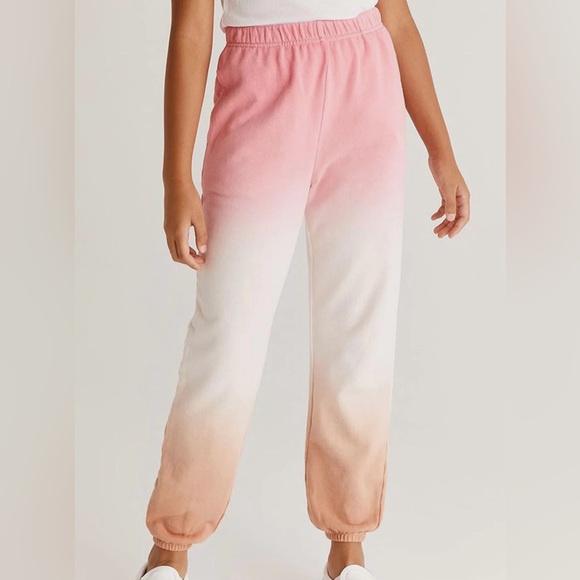 Z Supply Pants - NWT Z SUPPLY FRENCH TERRY OMBRE OAKLAND SUNSET JOGGERS IN FLAMINGO S